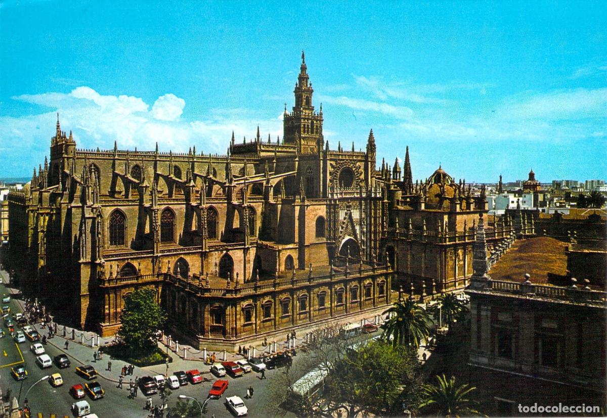 Postales: Postal de Sevilla: Catedral y Giralda - Ediciones David - Foto 1