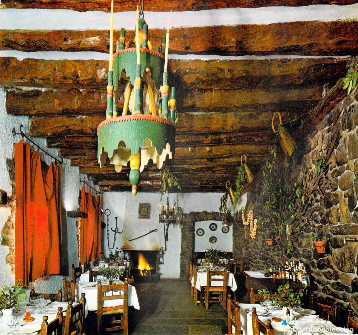 Postales: Postal Mes&oacute;n de la Reina Huesca Interior Comedor R&uacute;stico - Foto 1