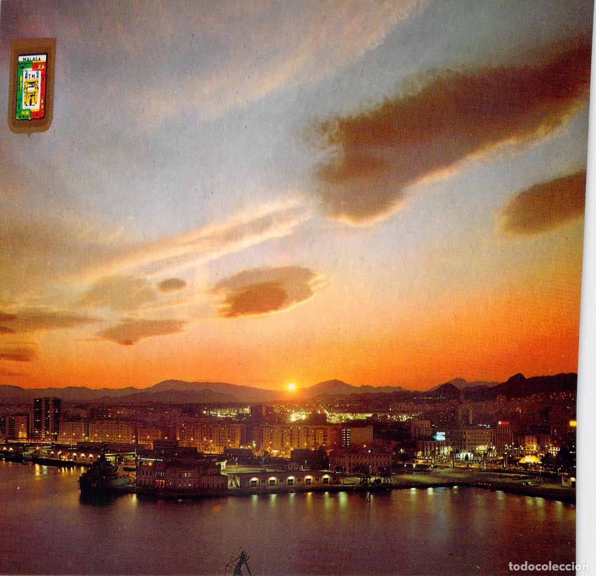 Postales: Postal de M&aacute;laga Atardecer en el Puerto Costa del Sol - Foto 1