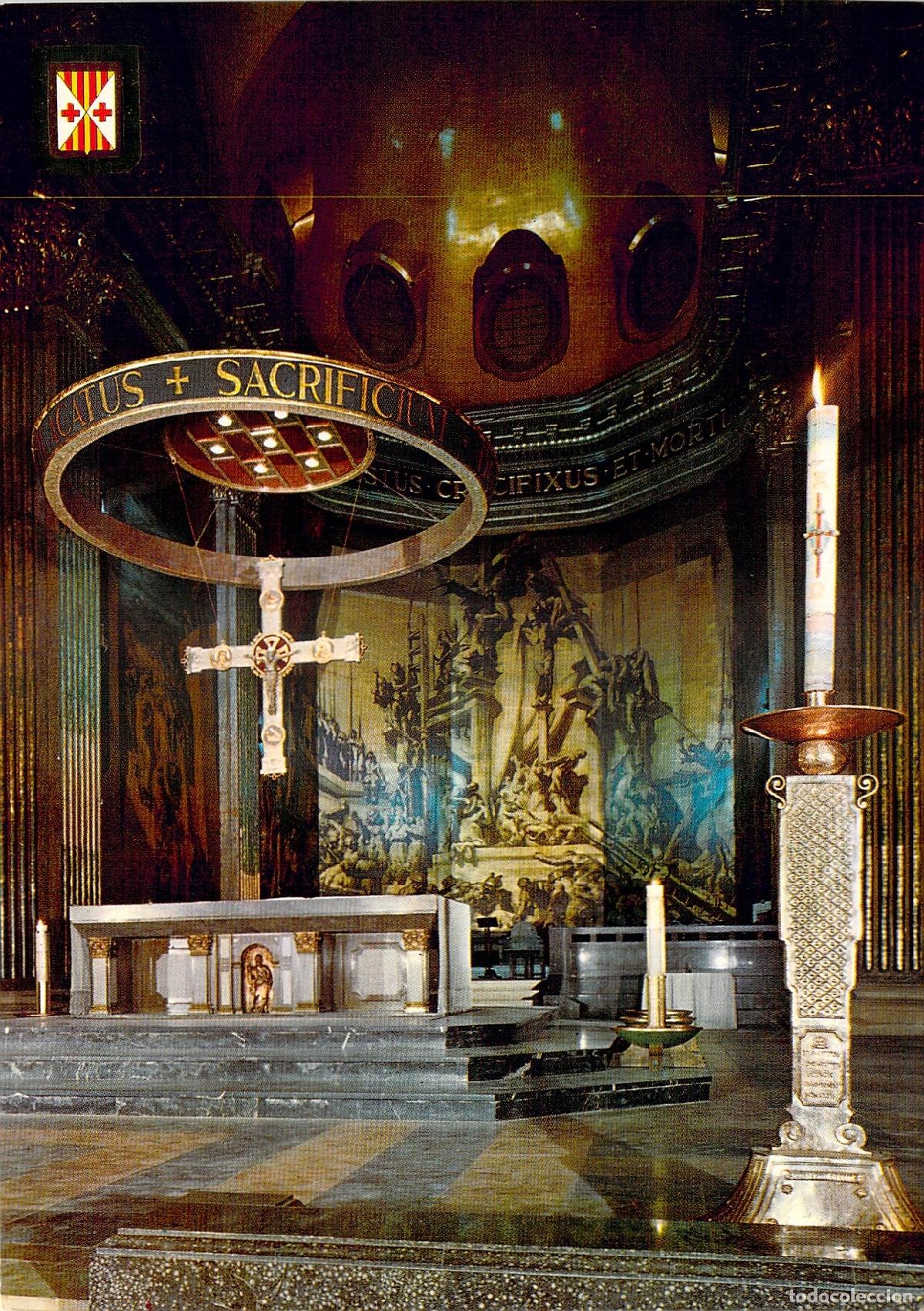 Postales: Postal de la Catedral de Vic, Altar Mayor y Murales - Foto 1