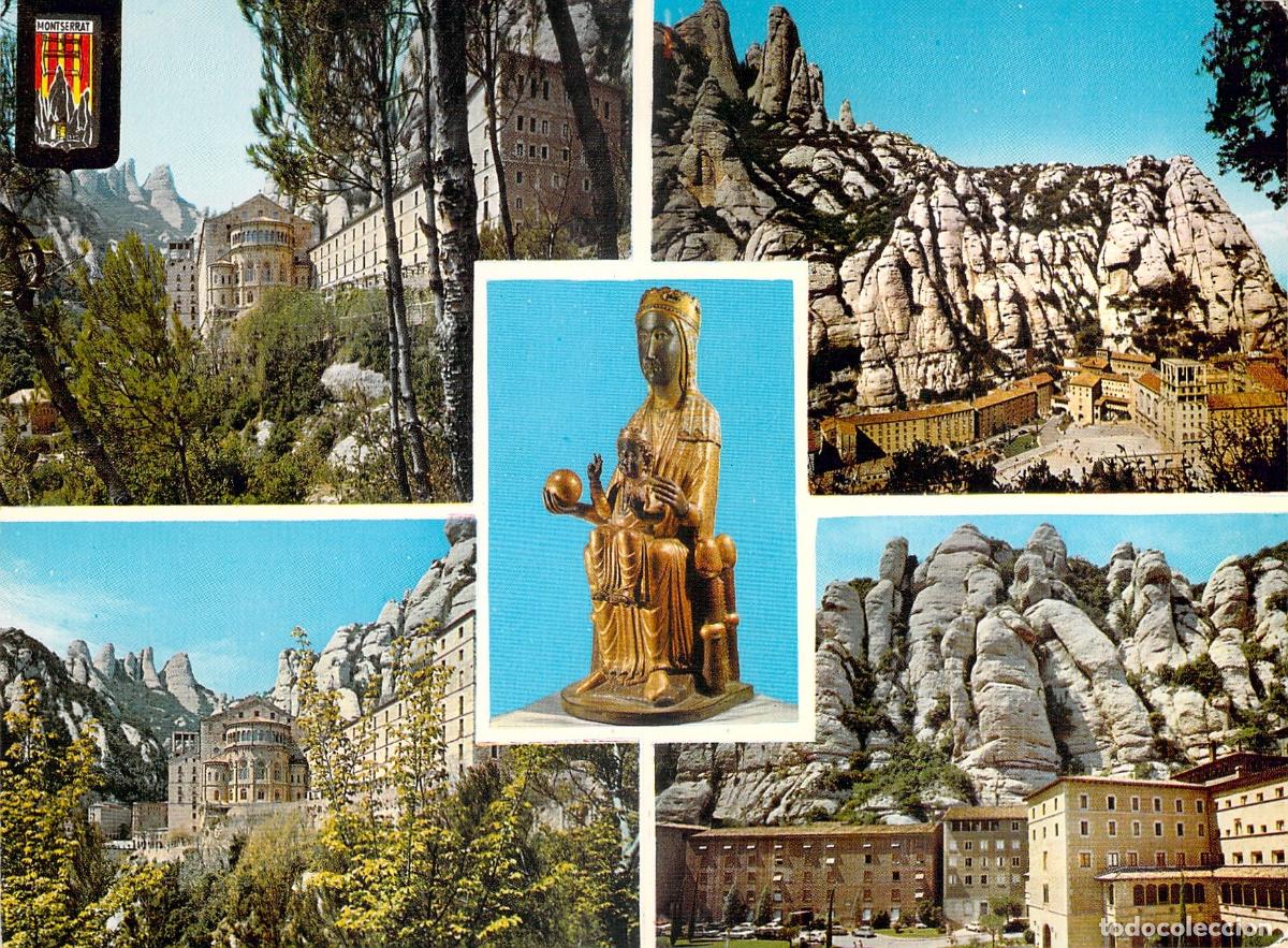 Postales: Postal de Montserrat, Monasterio y la Virgen La Moreneta - Foto 1