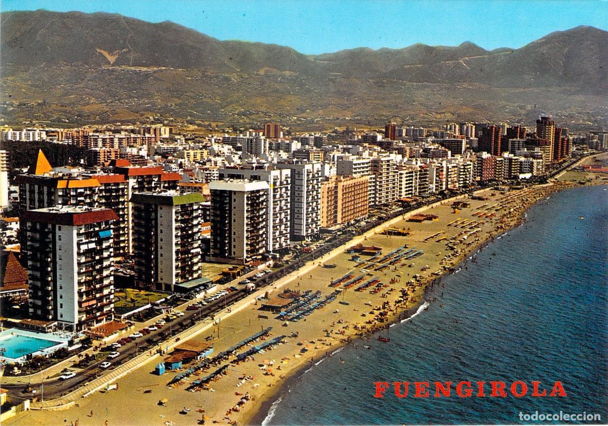 Postales: Postal de Fuengirola, Playa y Paseo Mar&iacute;timo, Costa del Sol - Foto 1