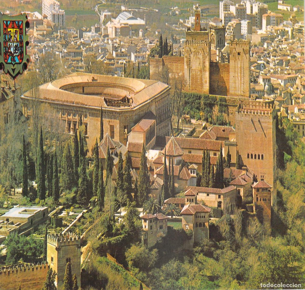 Postales: Postal Vista General de la Alhambra Granada Espa&ntilde;a - Foto 1