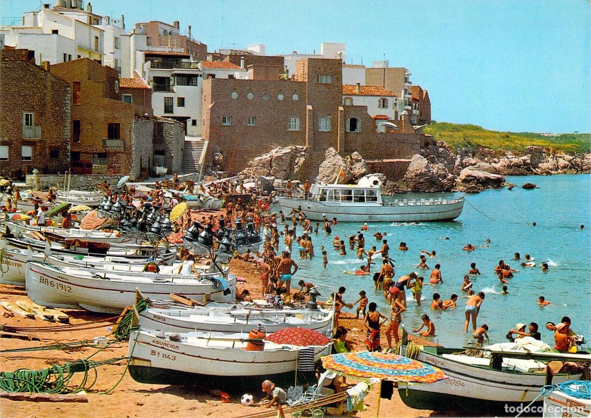 Postales: Postal de LEscala Costa Brava Playa con Barcas de Pesca - Foto 1