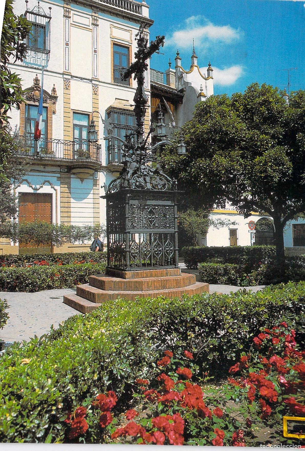Postales: Postal de Sevilla: Plaza de Santa Cruz y Cruz de la Cerrajer&iacute;a