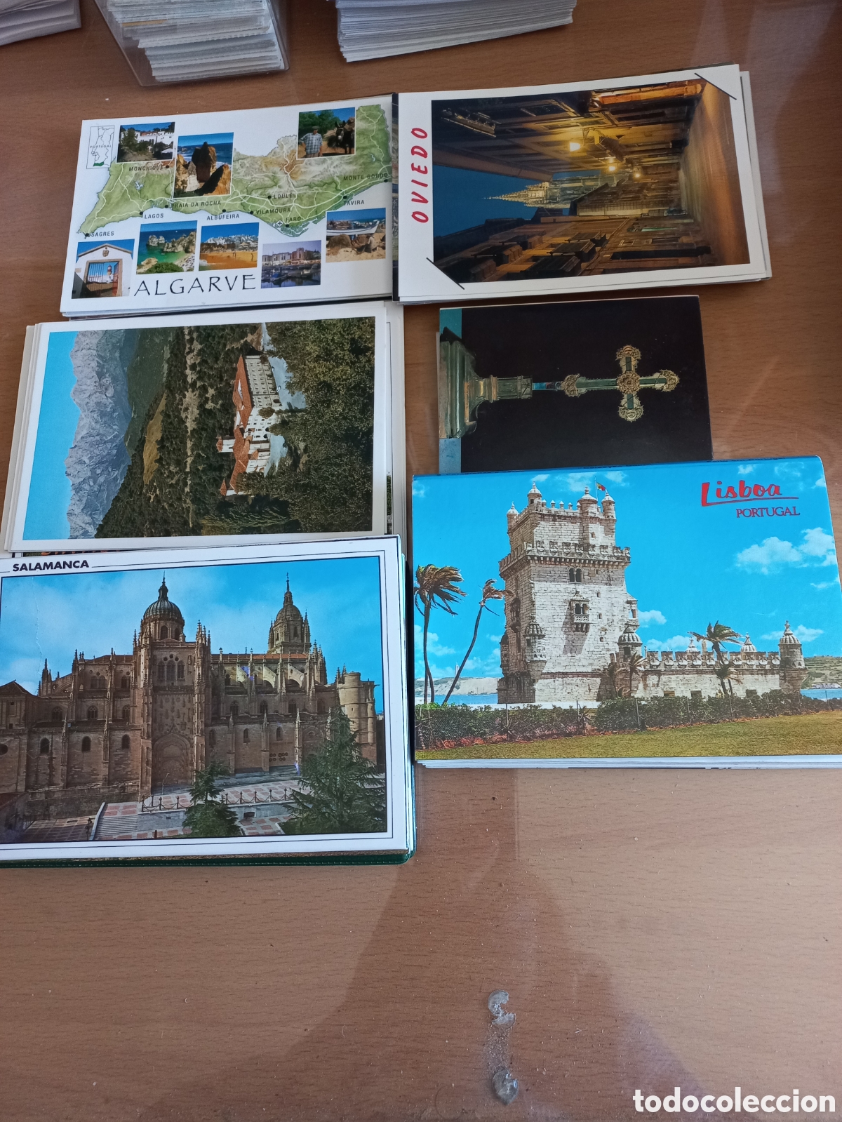 Postales: LOTE DE POSTALES EN TIRAS COMPLETAS VARIAS.