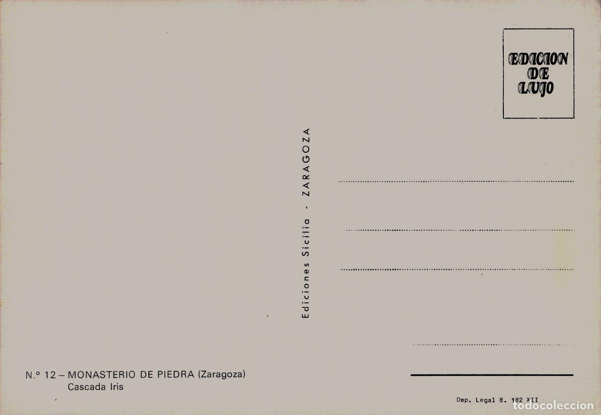Postales: Postal Monasterio de Piedra, Cascada Iris, Zaragoza - Foto 2