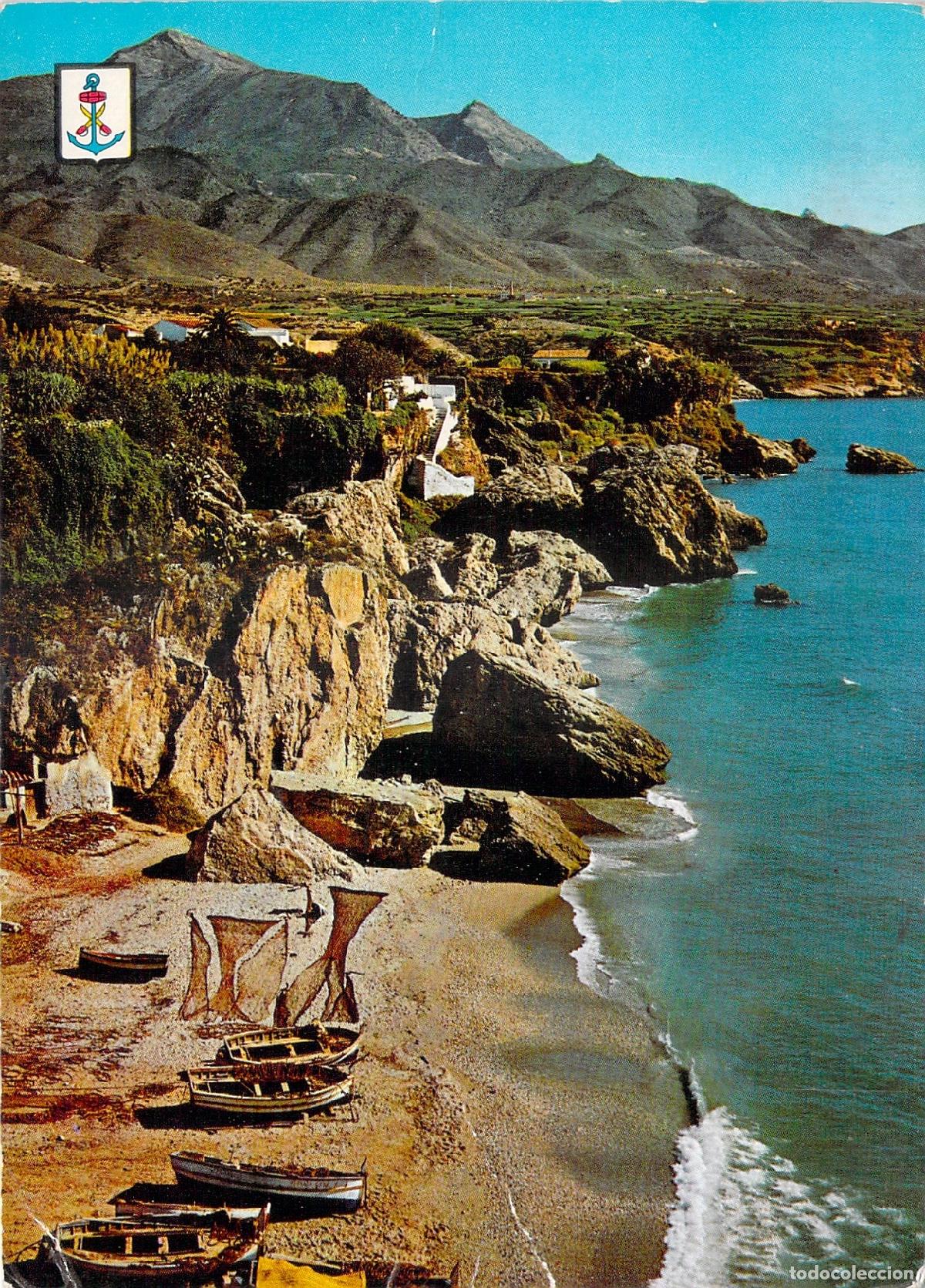 Postales: Postal de la Playa de Calahonda en Nerja, Costa del Sol - Foto 1