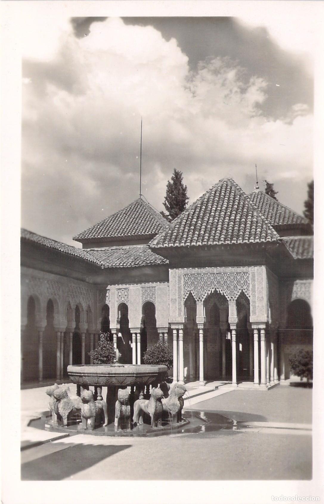 Postales: Postal de Granada: El Patio de los Leones en la Alhambra - Foto 1