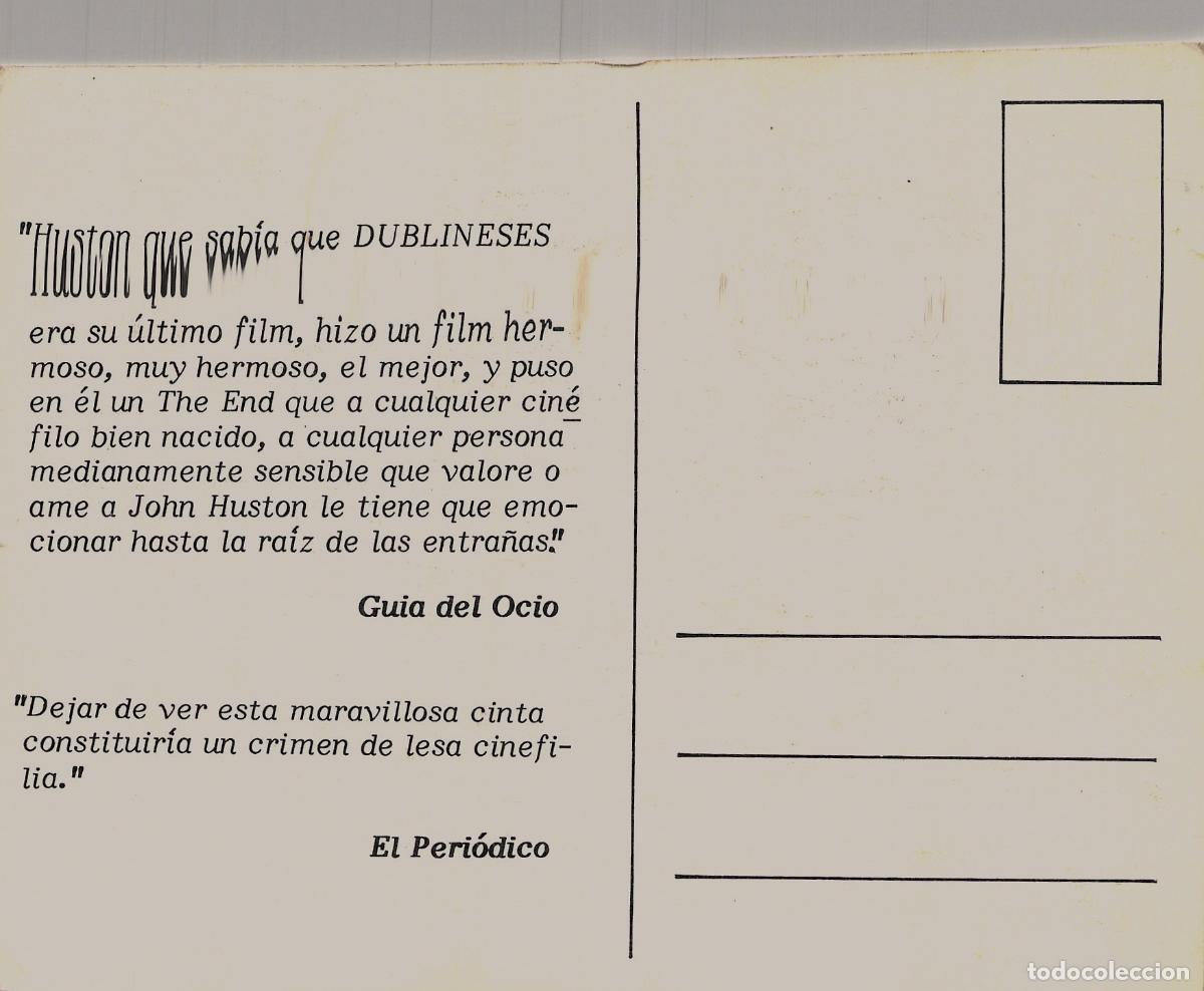 Postales: Postal de Cine de la Pel&iacute;cula Dublineses de John Huston - Foto 2