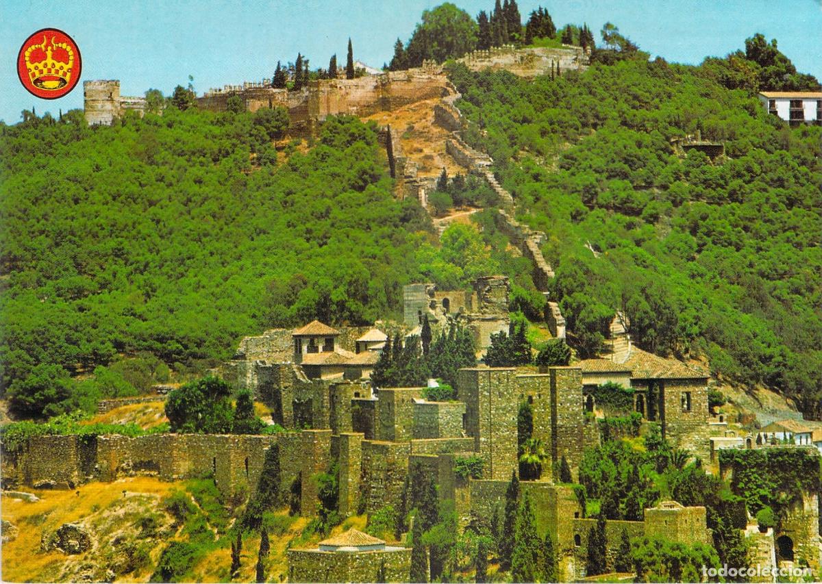 Postales: Postal de la Alcazaba y Castillo de Gibralfaro en M&aacute;laga - Foto 1