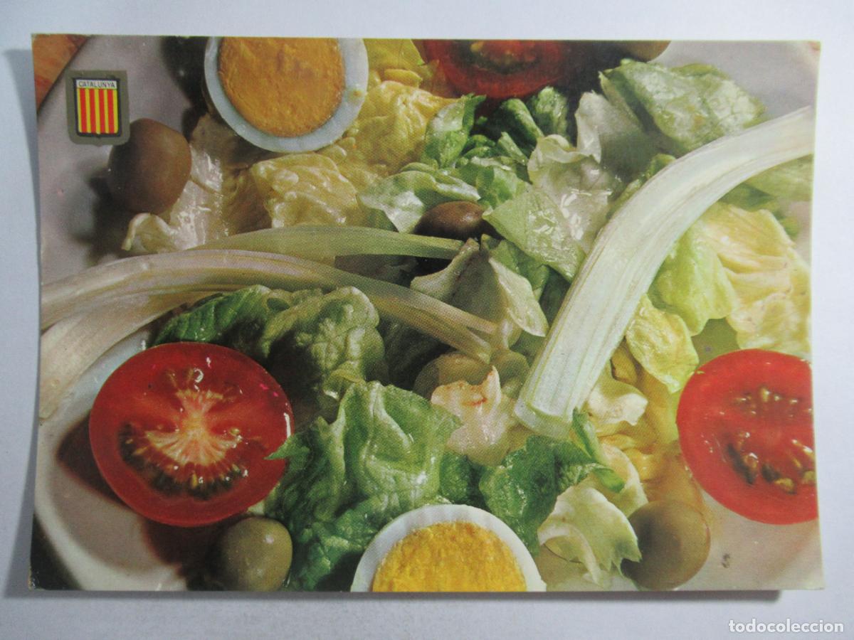 Postales: Platos t&iacute;picos - Amanida variada / Ensalada - Escrita - Foto 1