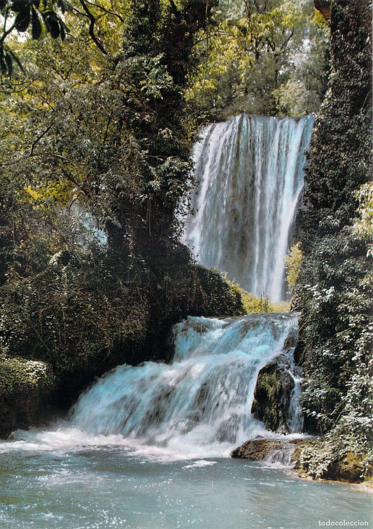 Postales: Postal de la Cascada Caprichosa y Ba&ntilde;o de Diana, Monasterio de Piedra