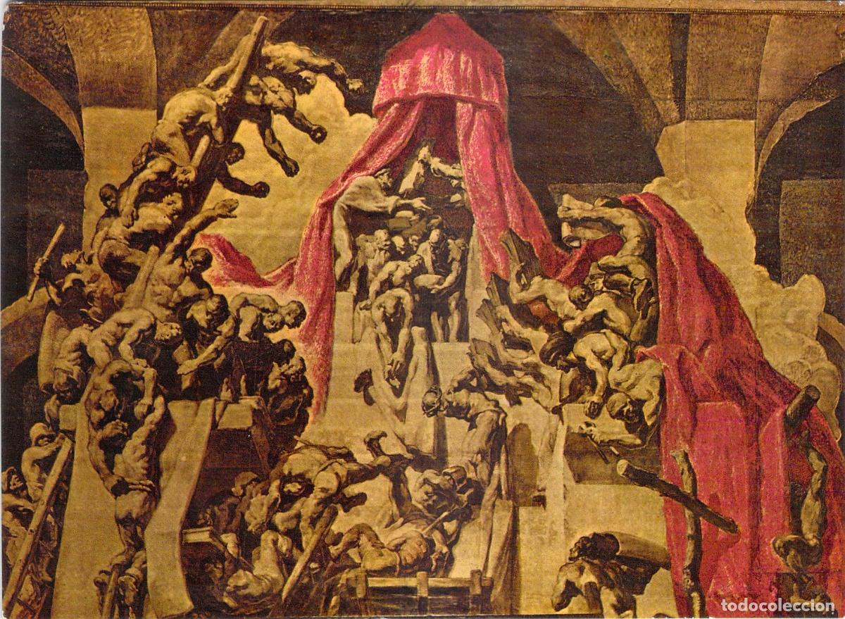 Postales: Postal Catedral de Vic Mural de Jos&eacute; Mar&iacute;a Sert Cristo ante Pilatos