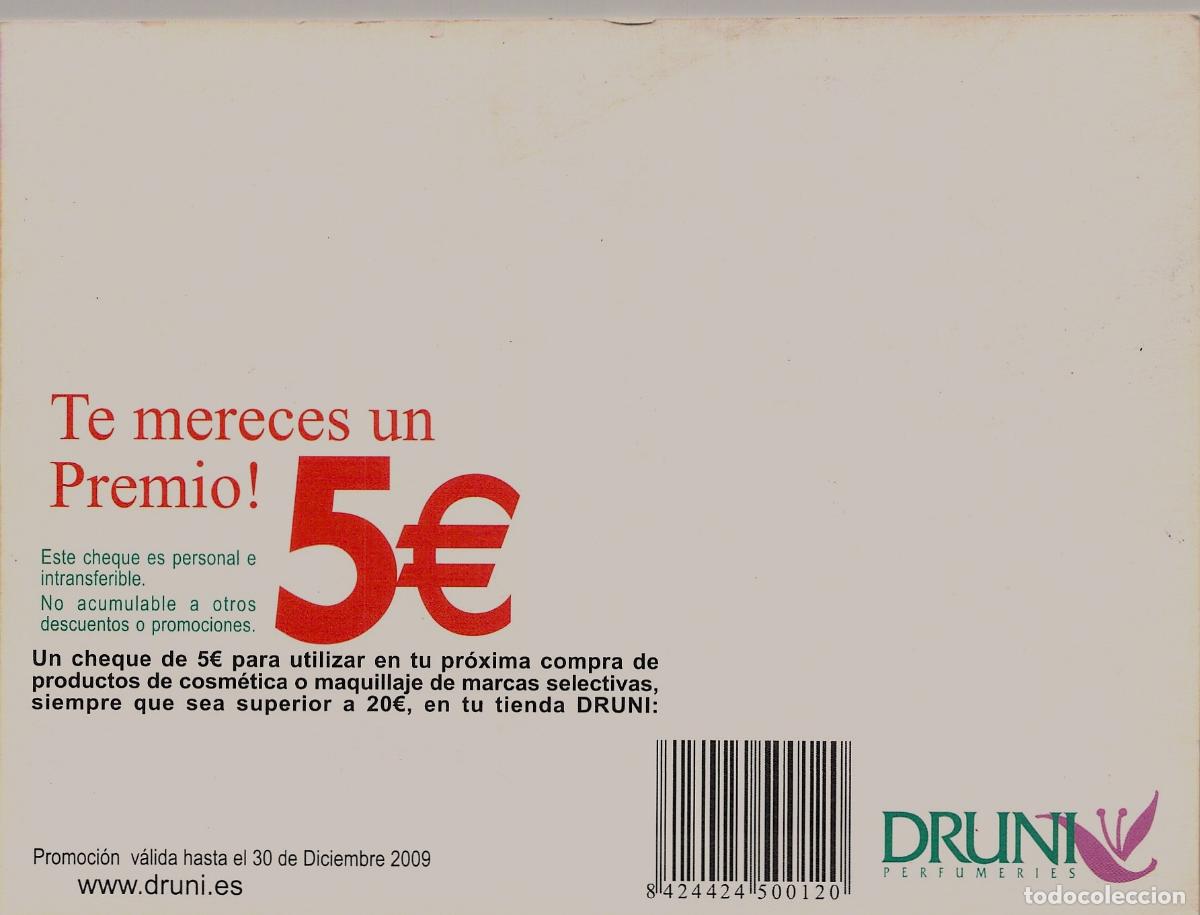 Postales: Postal Publicitaria Druni Perfumeries - Cup&oacute;n de Descuento - Foto 2