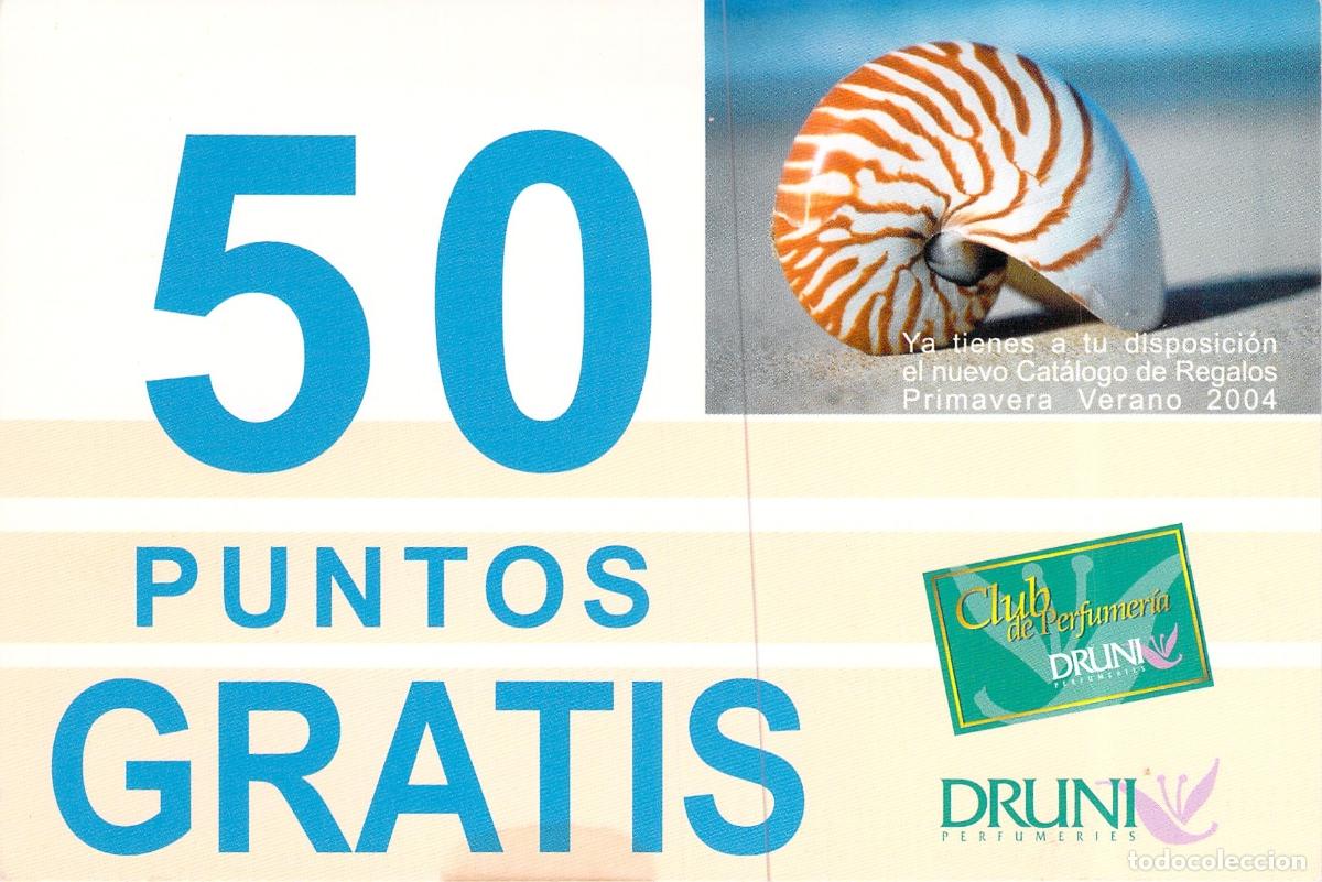 Postales: Tarjeta Postal Publicitaria Druni Perfumer&iacute;as 50 Puntos Gratis