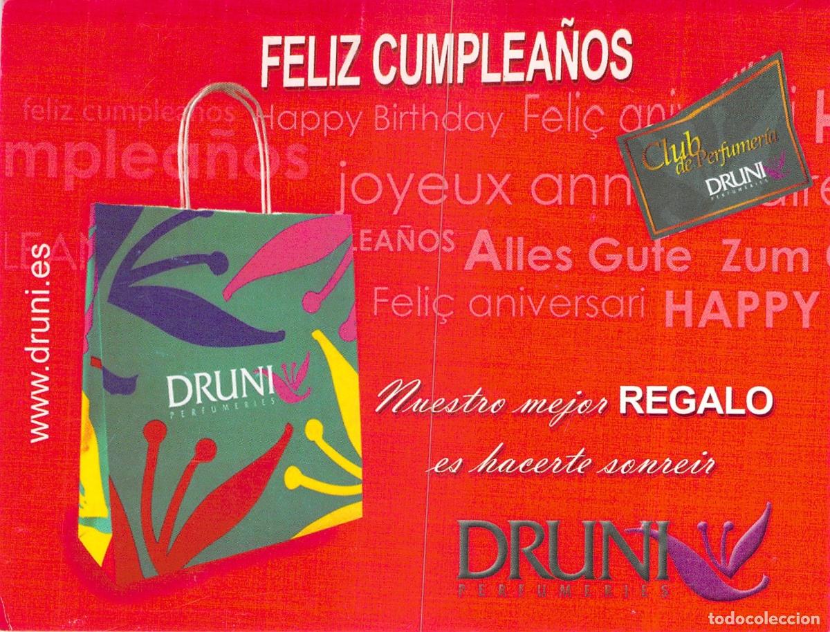 Postkarten: Postal Publicitaria Druni Feliz Cumplea&ntilde;os con Vale Descuento