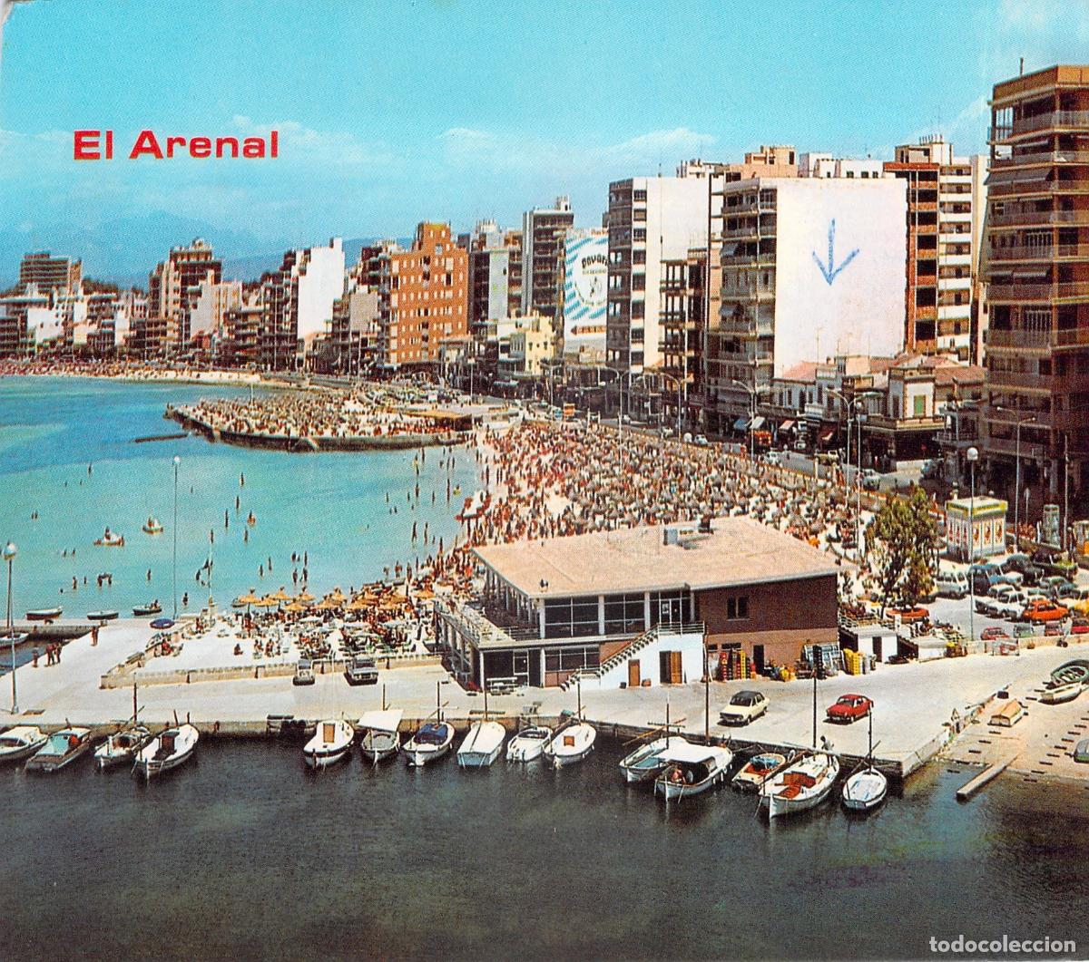 Postales: Postal de El Arenal, Mallorca - Vista de la Playa y el Puerto