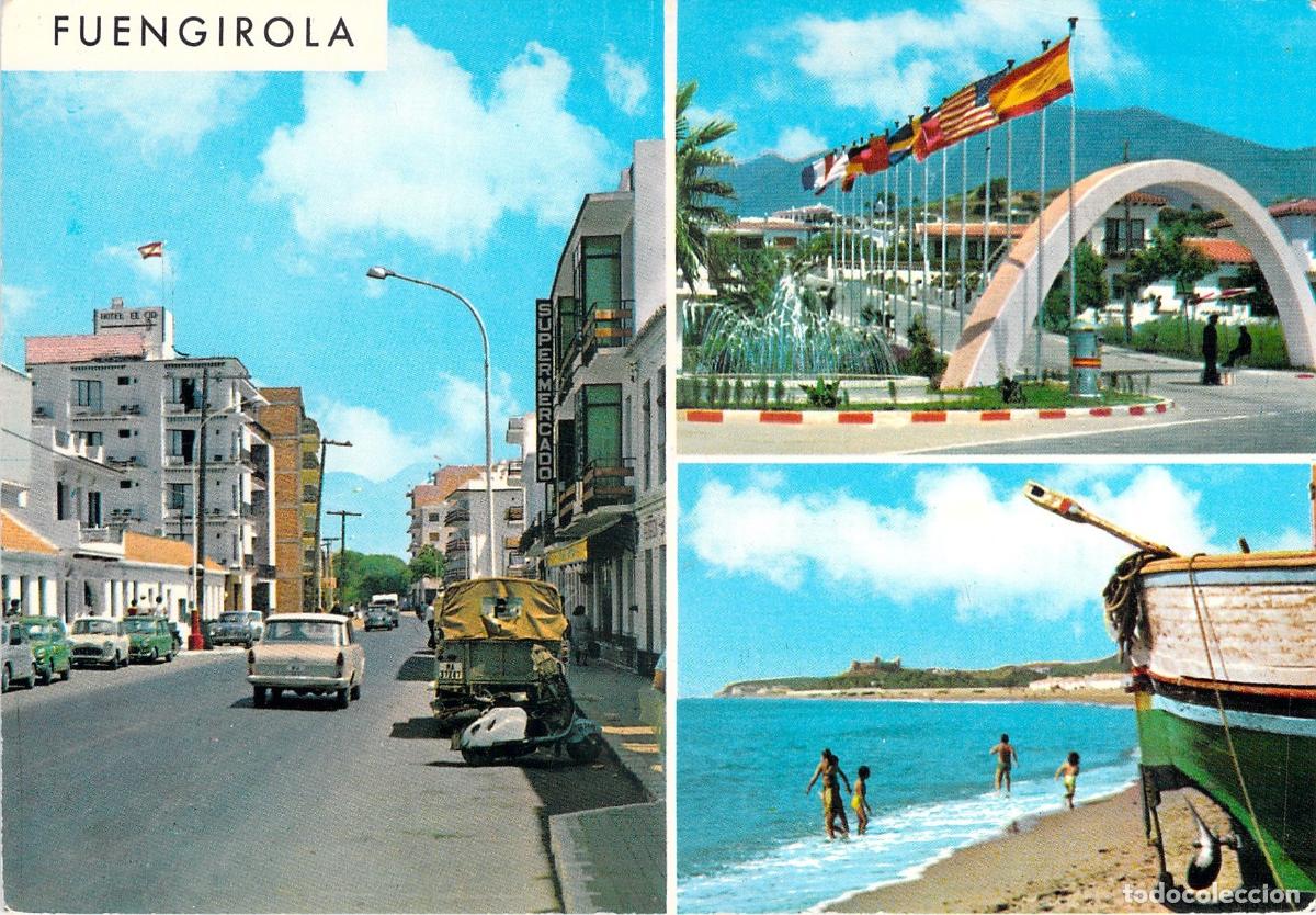 Postales: Postal Fuengirola Costa del Sol Tres Vistas Panor&aacute;micas
