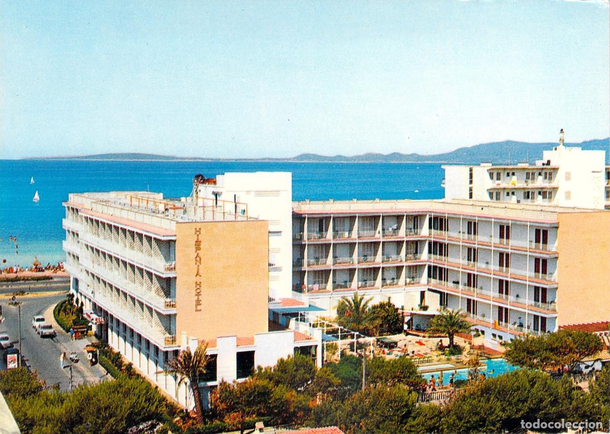 Postales: Postal de Mallorca El Arenal - Hotel Hispania y Playa de Palma