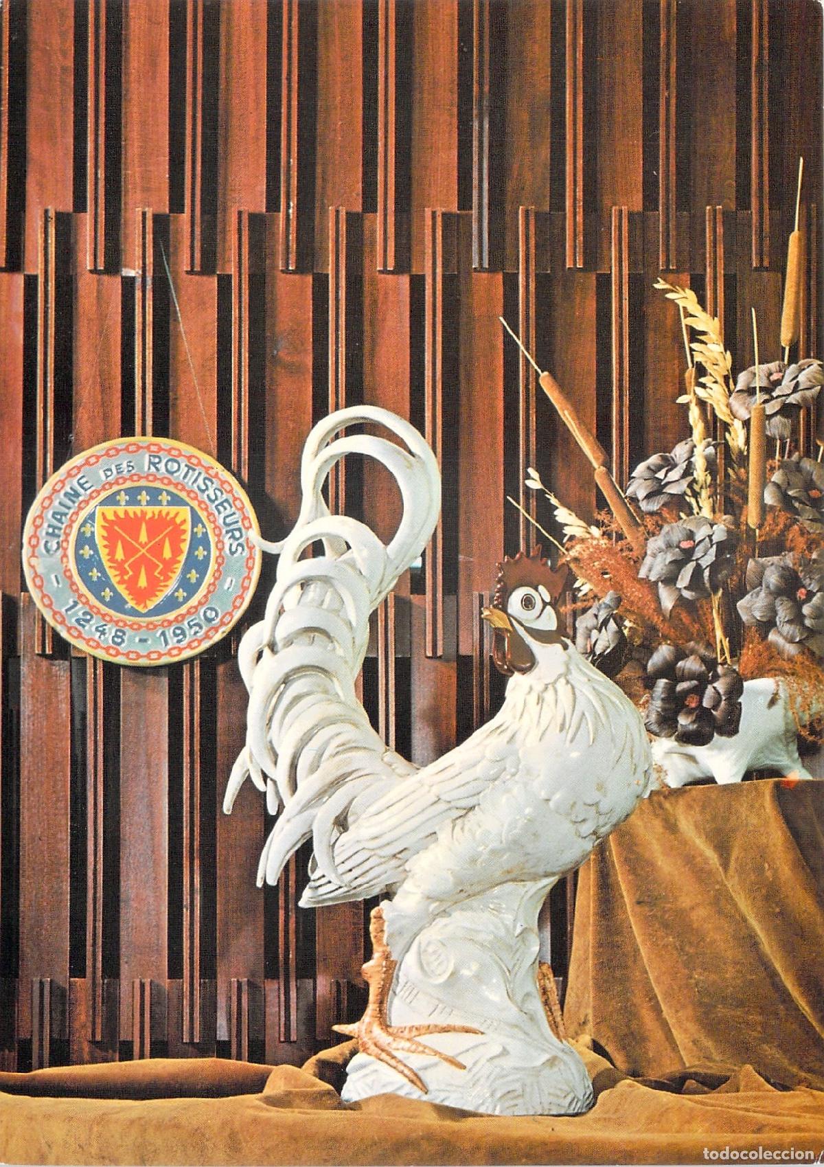 Postales: Postal Publicitaria Evagraf Vitoria Gallo de Cer&aacute;mica Chaine des Rotisseurs