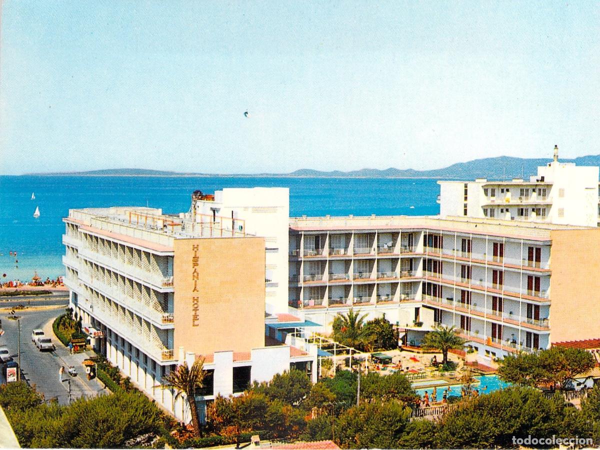 Postales: Postal Hotel Hispania en El Arenal, Playa de Palma, Mallorca