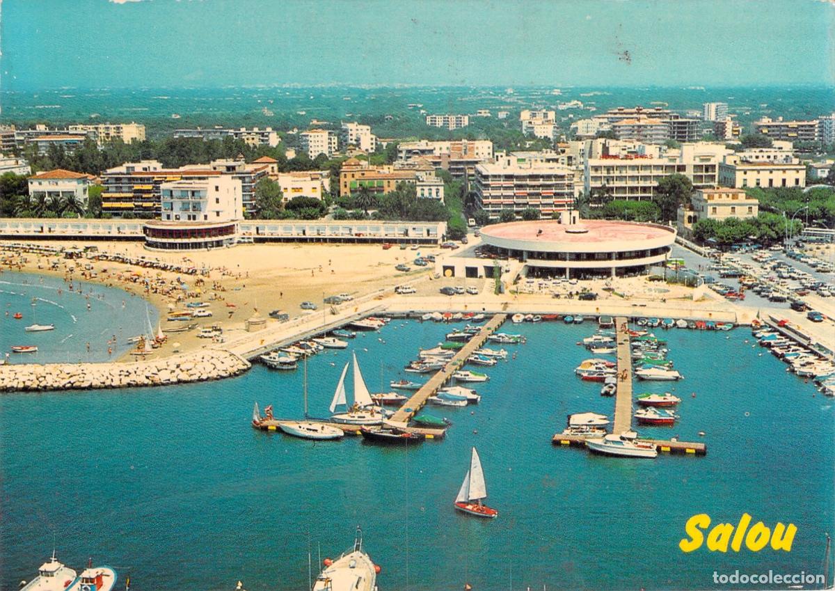 Postales: Postal Tur&iacute;stica de Salou, Costa Dorada - Vista A&eacute;rea del Puerto y Playa