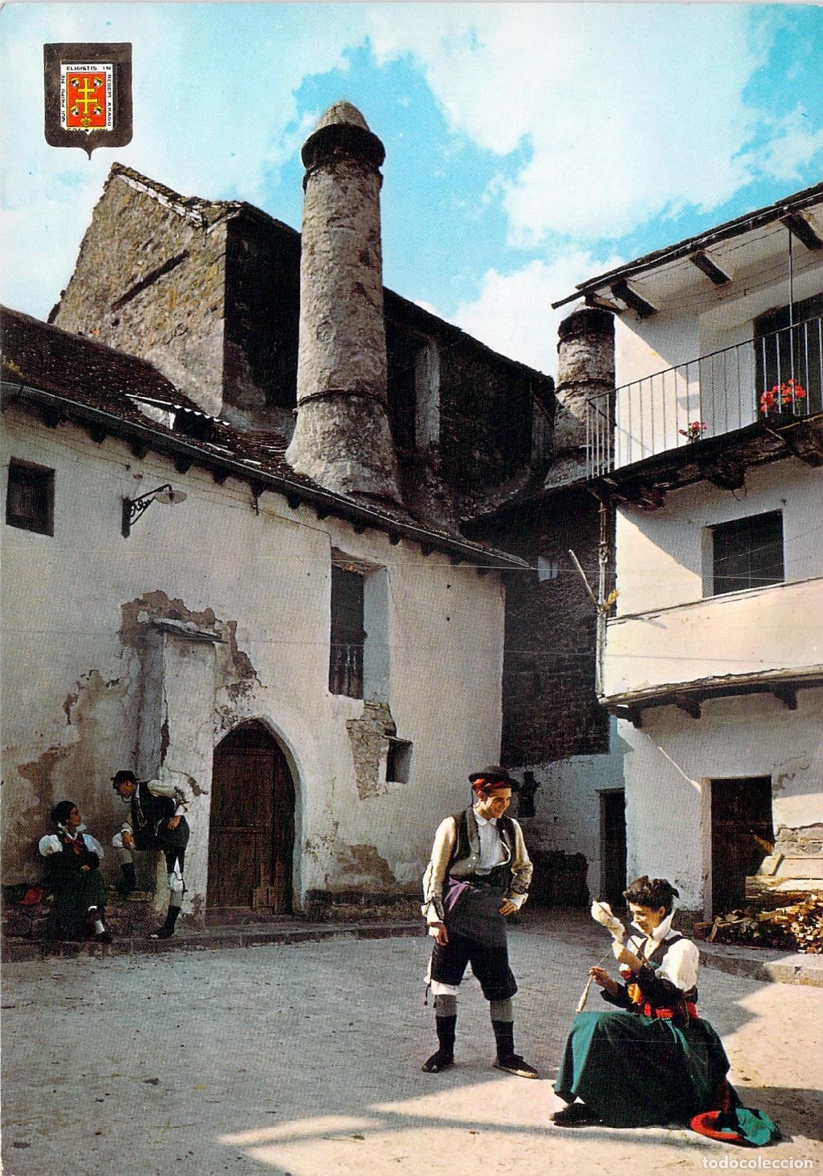 Postales: Postal Pirineo Aragon&eacute;s Jacetania Parejas de Chesos en Traje T&iacute;pico