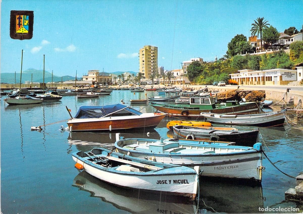 Postales: Postal de la Vista Parcial del Puerto de Javea, Alicante