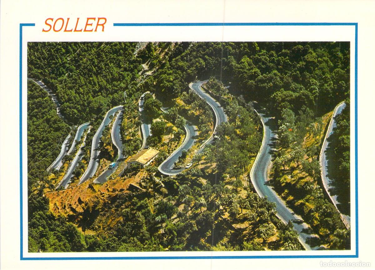 Postais: Postal de la Carretera del Coll en S&oacute;ller, Mallorca - Vista A&eacute;rea