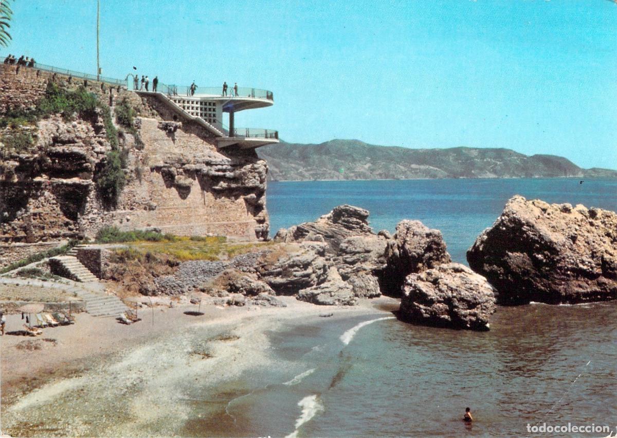 Postales: Postal del Balc&oacute;n de Europa en Nerja, M&aacute;laga