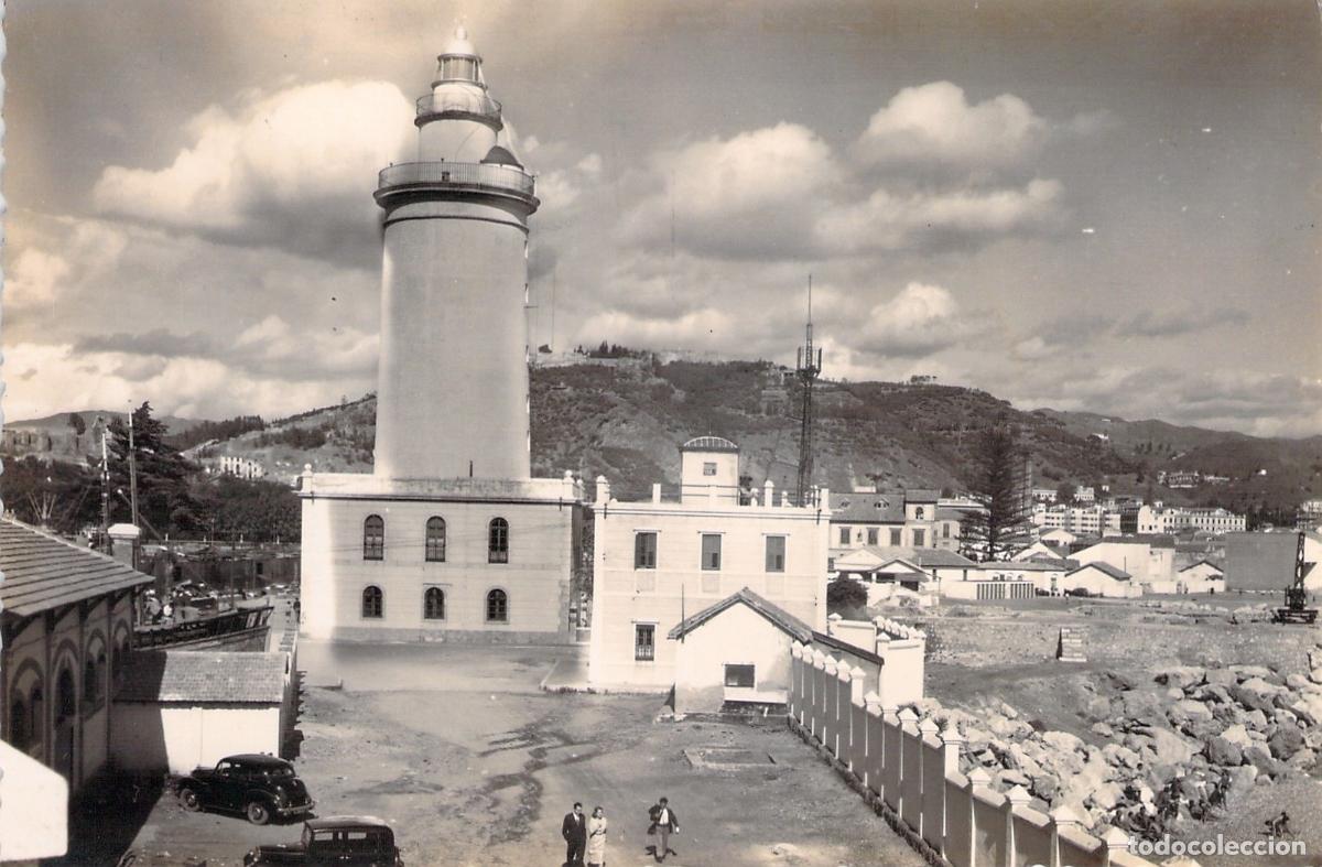 Postales: Postal de La Farola de M&aacute;laga, Faro Hist&oacute;rico de Andaluc&iacute;a