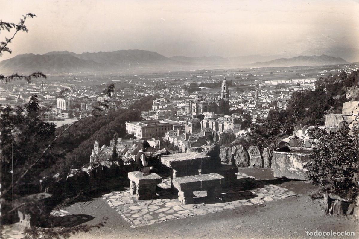 Postales: Postal de M&aacute;laga Vista General Panor&aacute;mica desde Gibralfaro