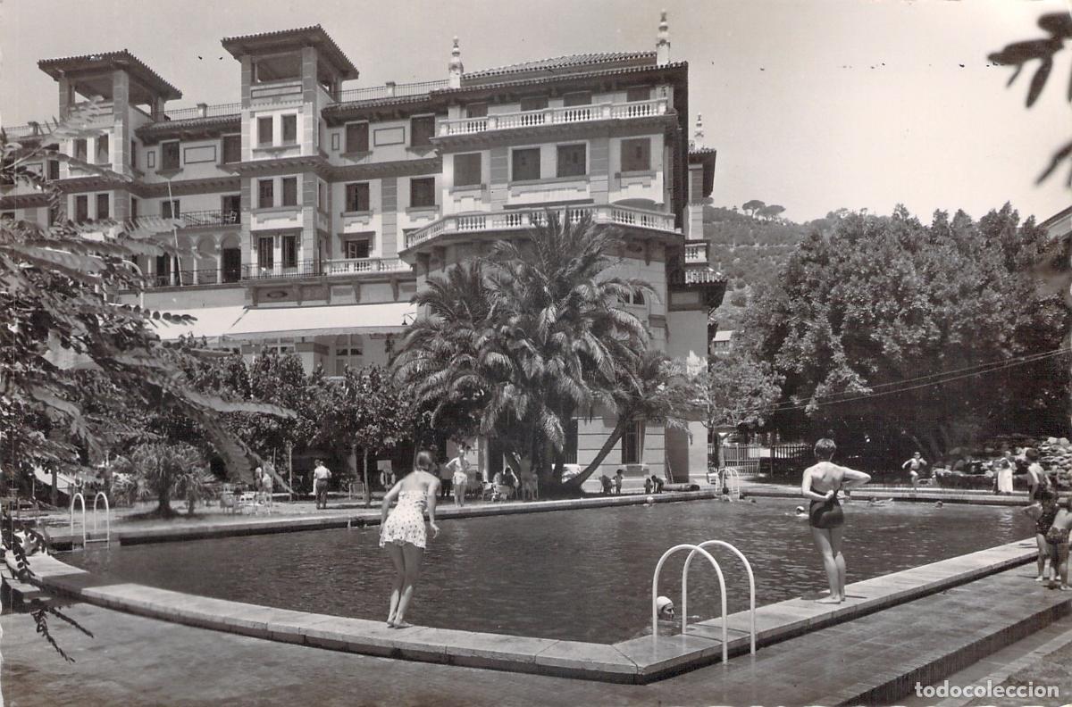 Postales: Tarjeta Postal de la Piscina del Hotel Miramar en M&aacute;laga