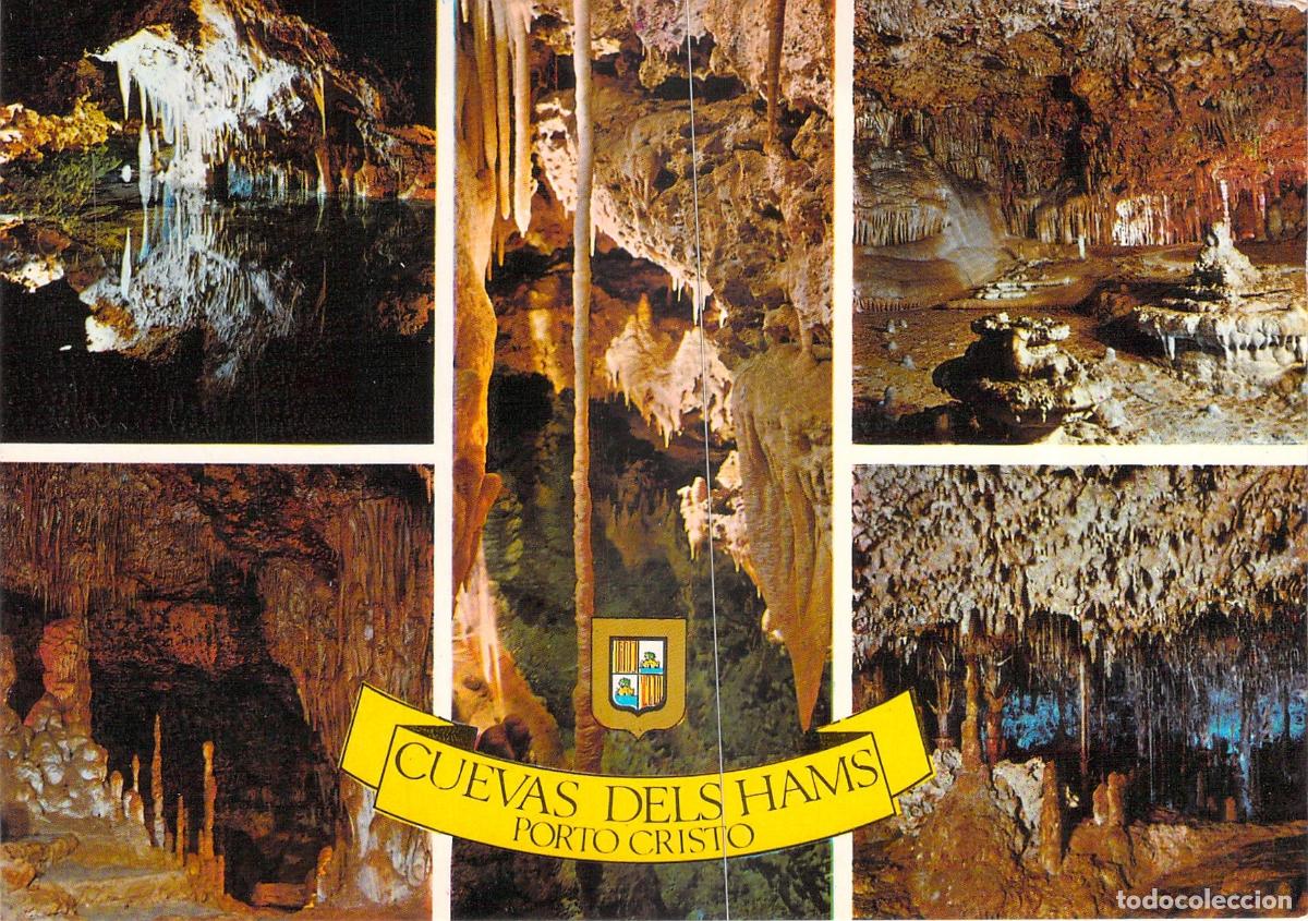 Postales: Postal de las Cuevas dels Hams en Porto Cristo, Mallorca