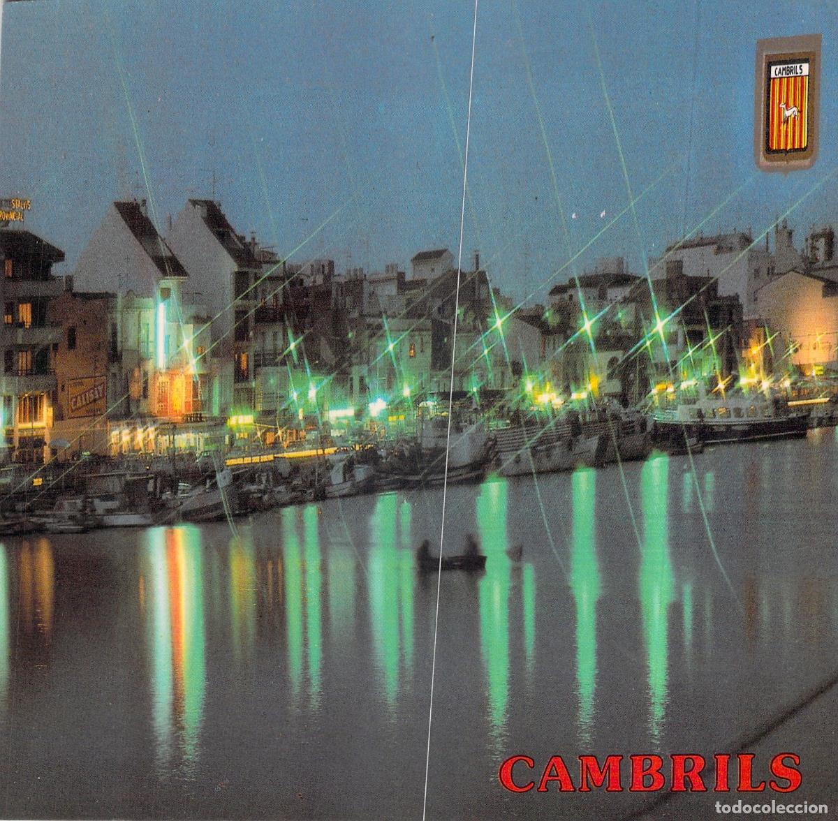 Postales: Postal Cambrils Costa Daurada Vista Nocturna del Puerto