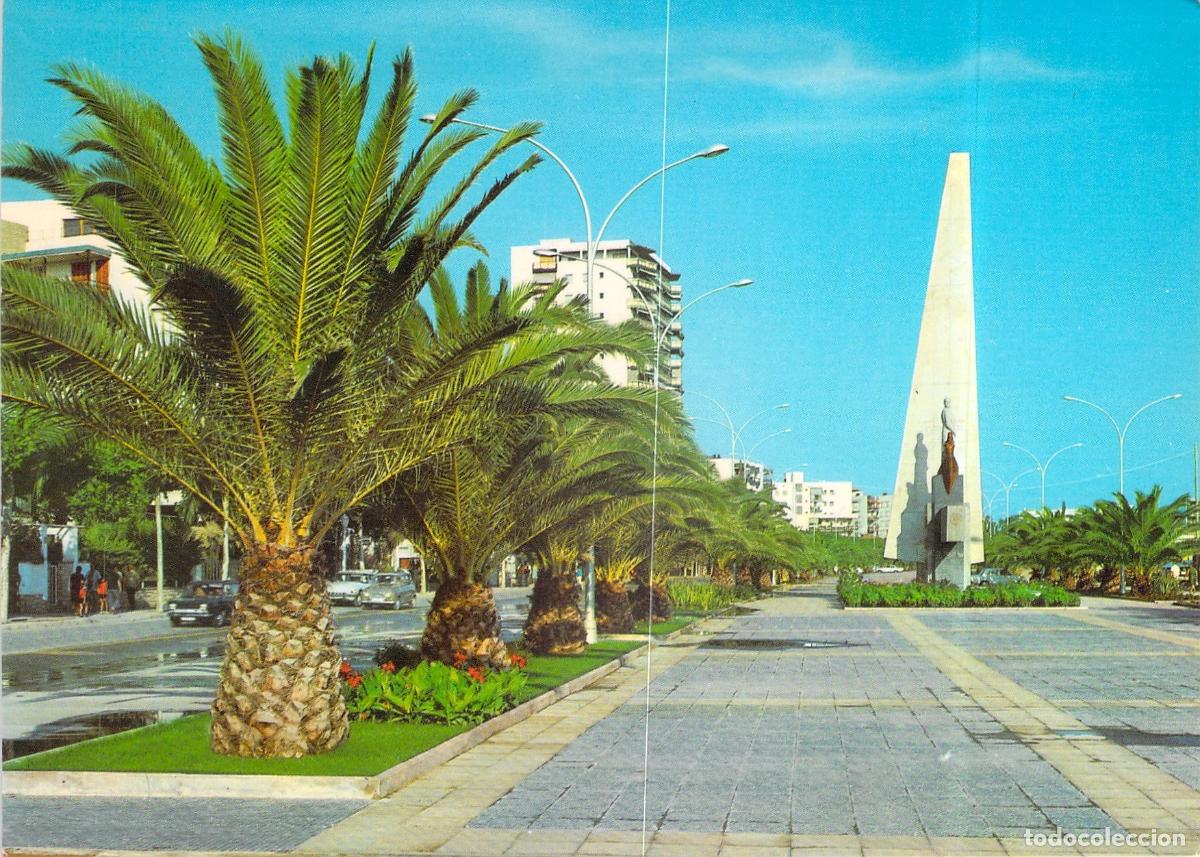 Postales: Postal de Salou: Paseo y Monumento a Jaime I, Costa Dorada