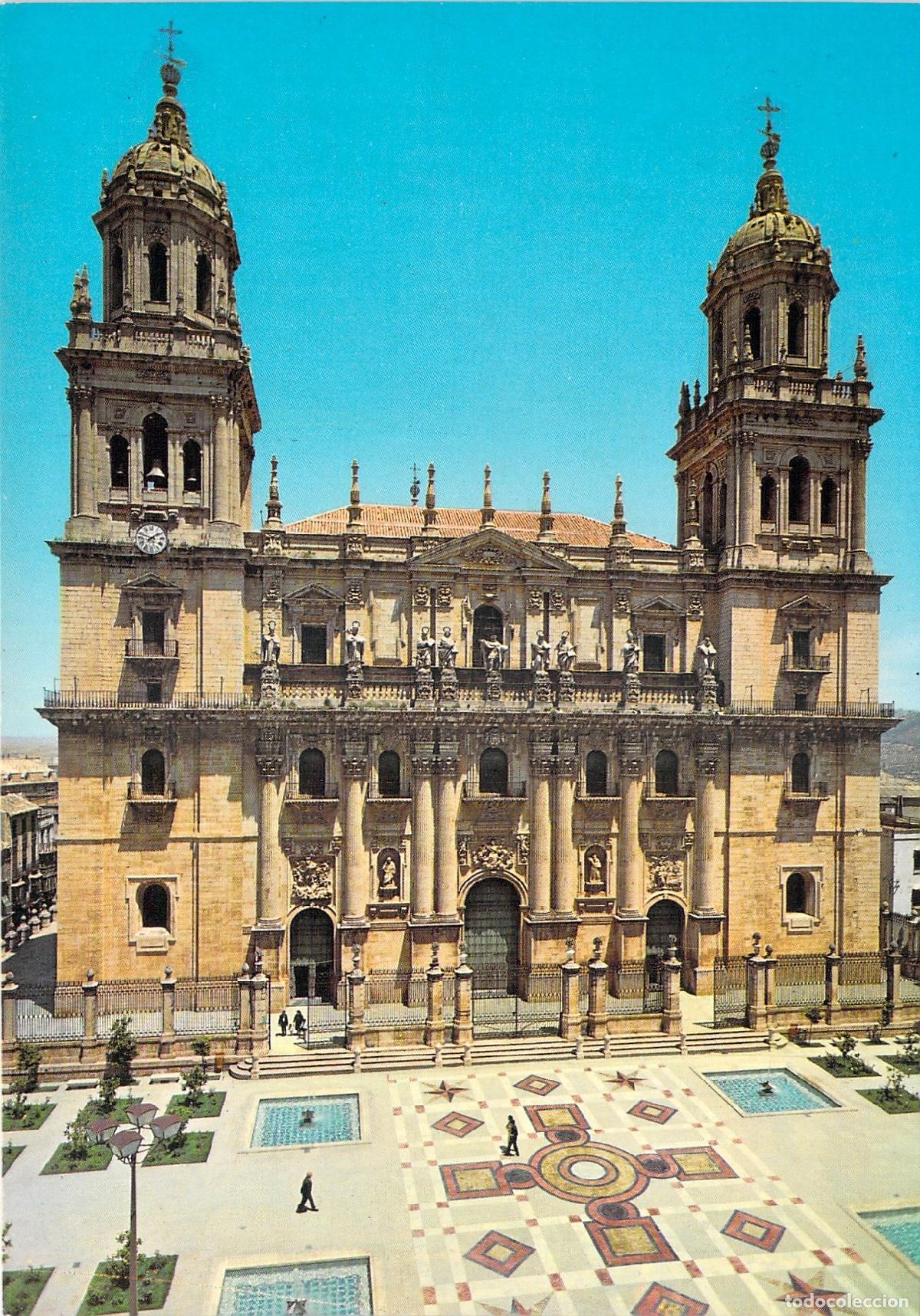 Postales: Postal Fachada de la Catedral de Ja&eacute;n, Andaluc&iacute;a