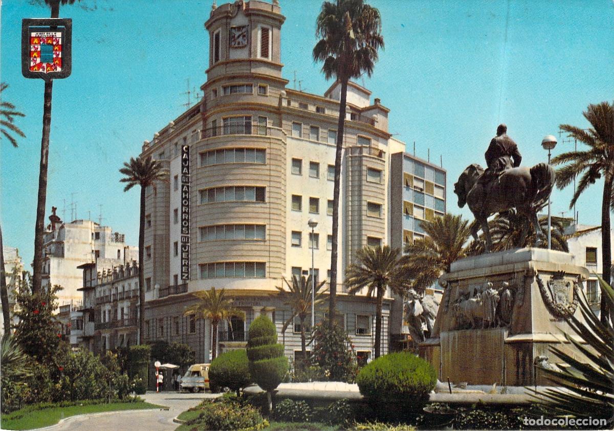 Postales: Postal de Jerez de la Frontera Plaza Reyes Cat&oacute;licos y Monumento