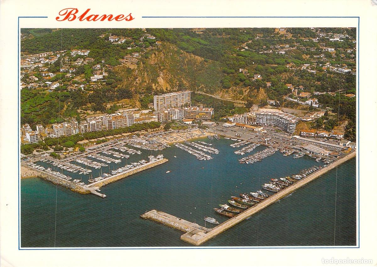 Postales: Postal de Blanes - Vista A&eacute;rea del Puerto y Costa Brava