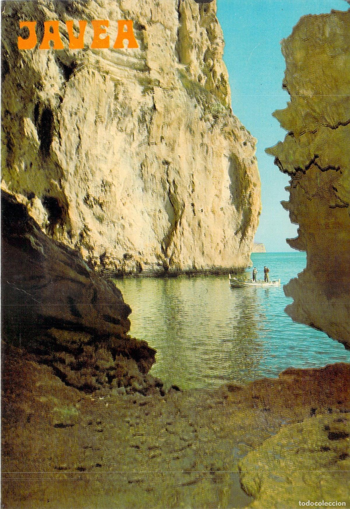 Postales: Postal de J&aacute;vea Alicante Cova dels Coloms Paisaje Mar&iacute;timo