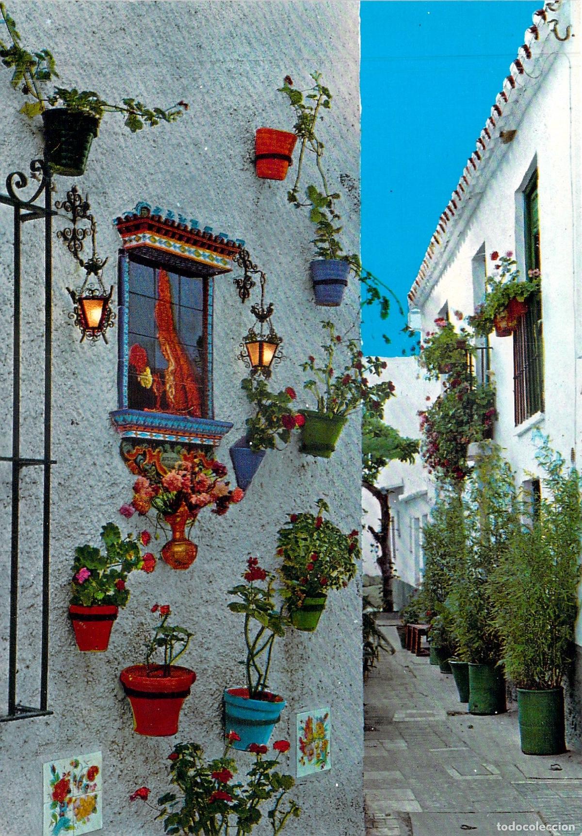 Postales: Postal de Calle T&iacute;pica en Torremolinos, Costa del Sol, M&aacute;laga