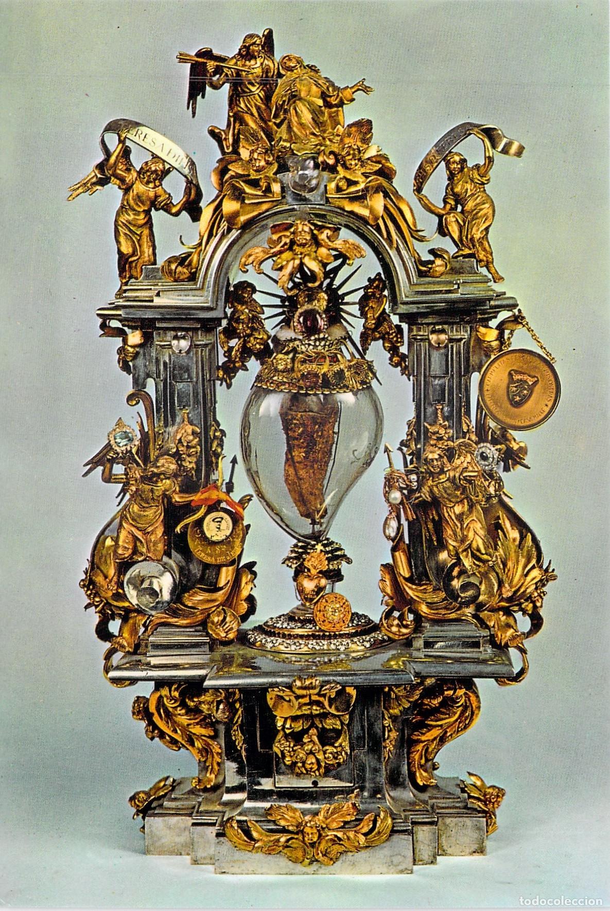 Postales: Postal del Coraz&oacute;n de Santa Teresa en Alba de Tormes