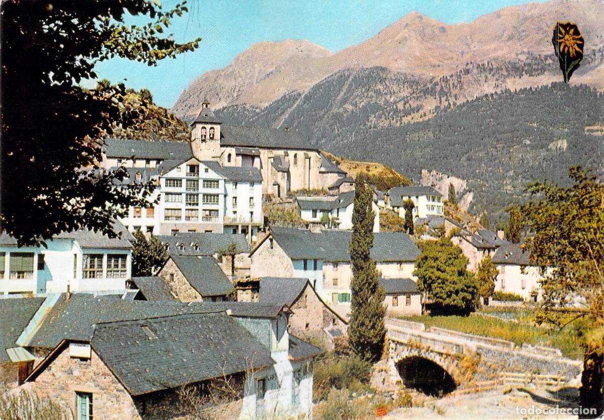 Postales: Postal de Sallent de G&aacute;llego, Pirineo Aragon&eacute;s y Paisaje de Monta&ntilde;a