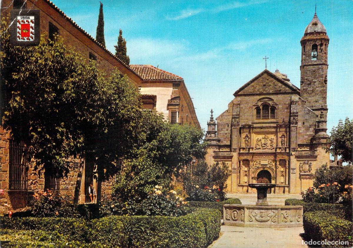 Postales: Postal de la Fachada de la Bas&iacute;lica del Salvador en &Uacute;beda