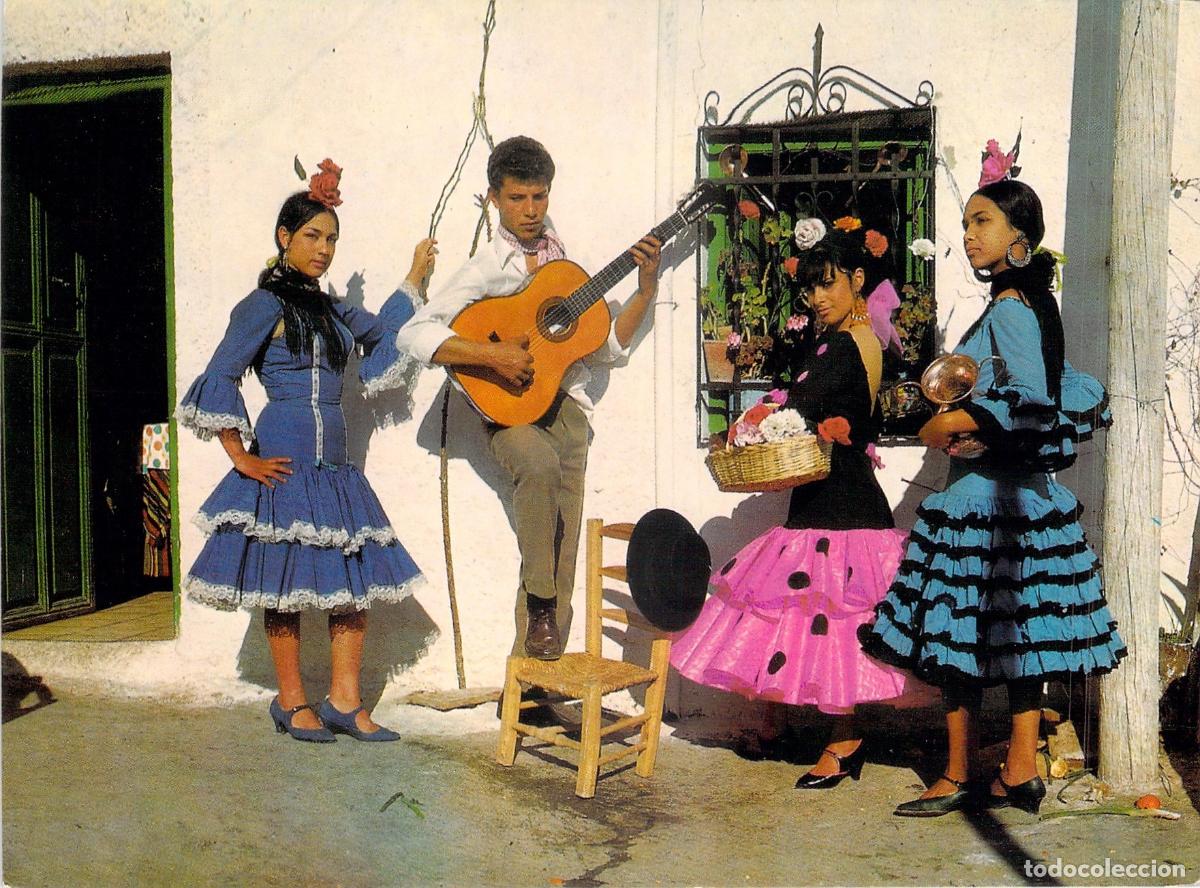 Postales: Postal de Tipos Gitanos y Flamenco en Andaluc&iacute;a