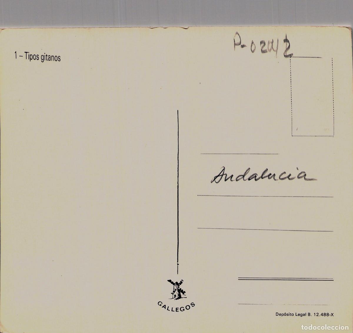 Postales: Postal Tipos Gitanos y Folklore Flamenco en Andaluc&iacute;a - Foto 2