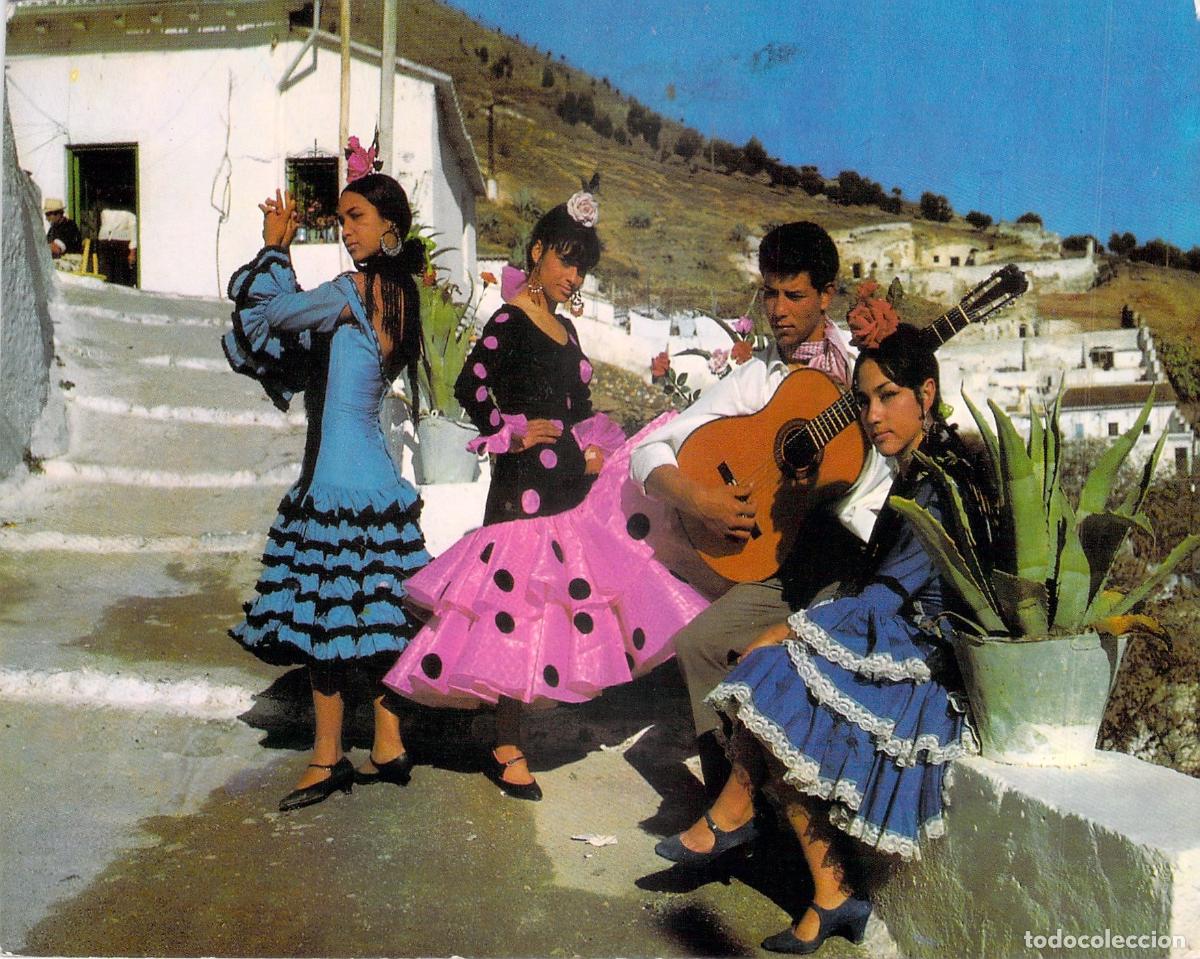 Postales: Postal Tipos Gitanos y Folklore Flamenco en Andaluc&iacute;a