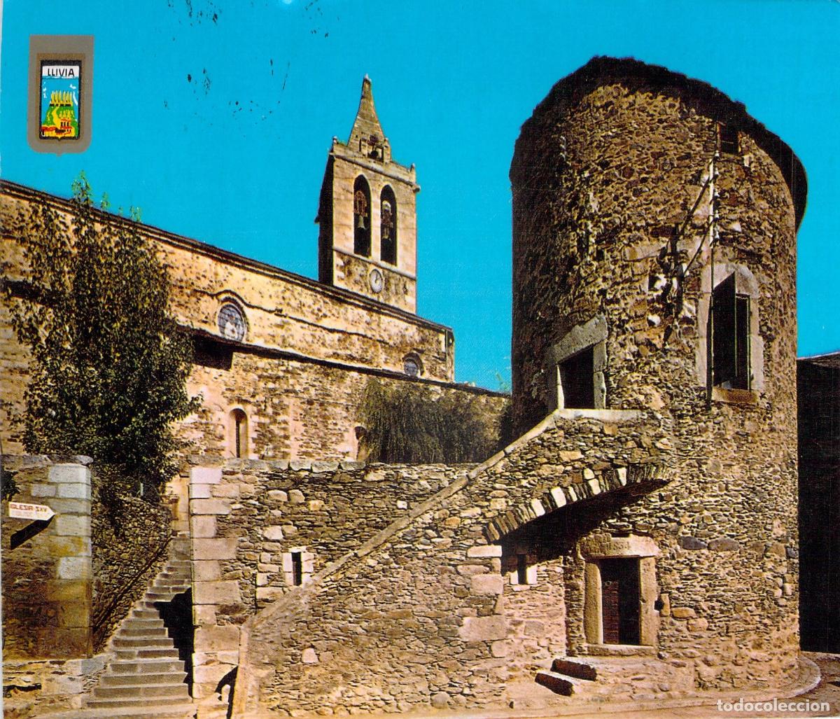 Postales: Postal de Ll&iacute;via, Girona - Museo de la Farmacia e Iglesia