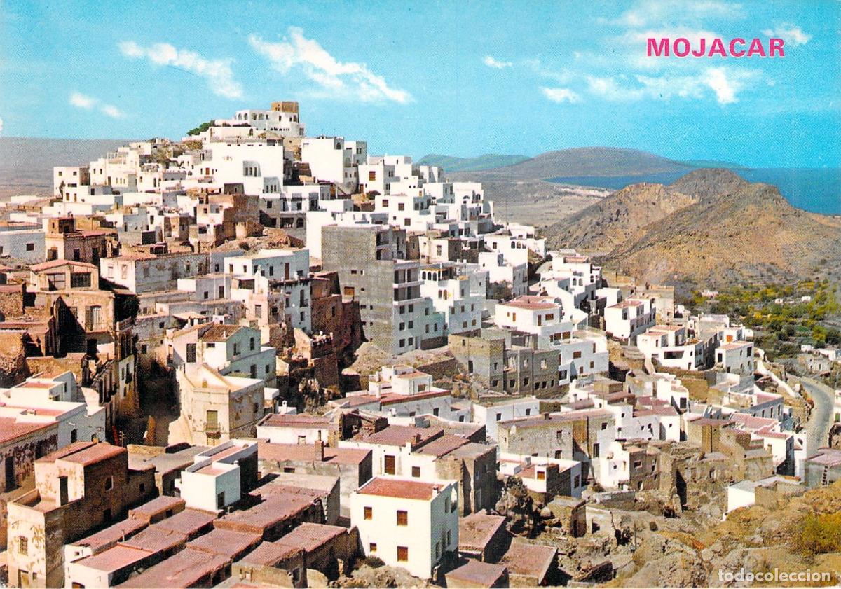 Postales: Postal de Moj&aacute;car Almer&iacute;a Vista Panor&aacute;mica Pueblo Blanco